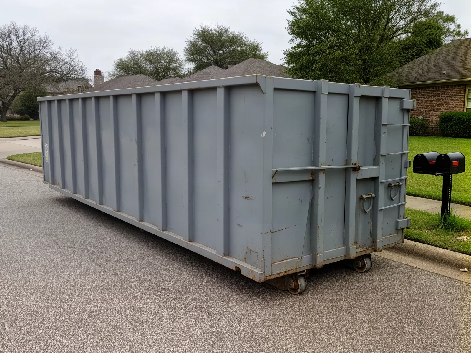 Roll-off dumpster from Maple Creek Dumpster Rental in Winona, MN